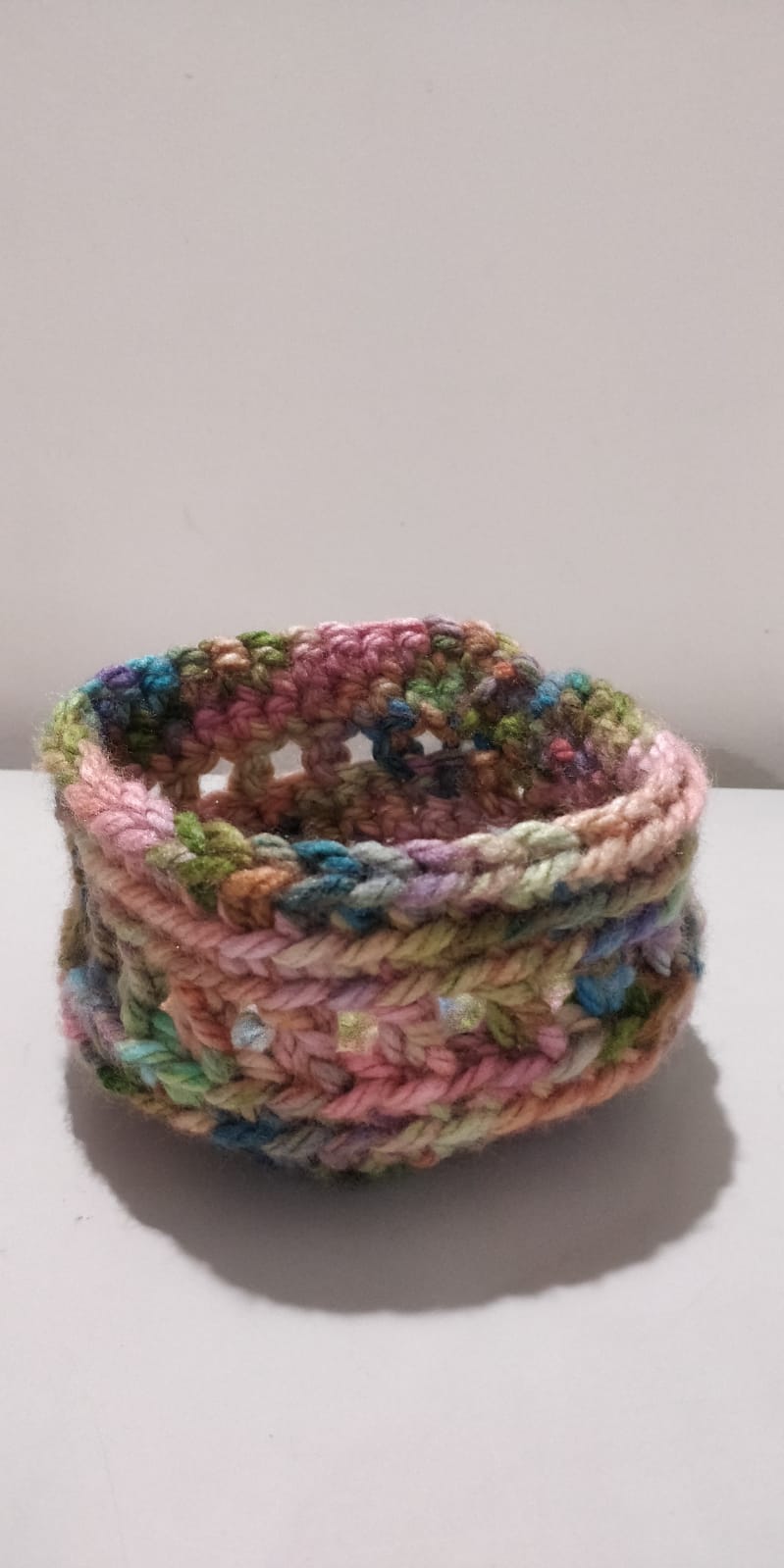 Crochet Pattern: Rainbow Storage Basket