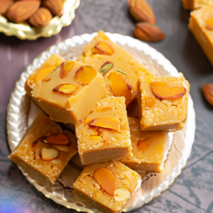 Almond Saffron Mysore Pak