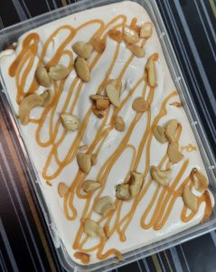 Caramel Cashew Homemade Ice cream