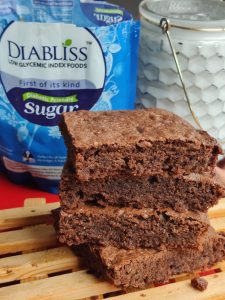 Low gluten, Low glycemic index, Diabetic friendly brownies