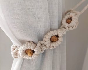 Macrame Curtain Tiebacks