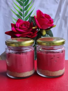 Red Velvet Cheesecake Dessert Jar