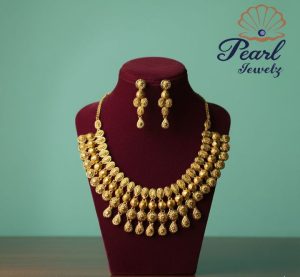 Gold plated Turkish design Necklace with earrings.