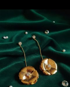 Gold plated Party wear earrings